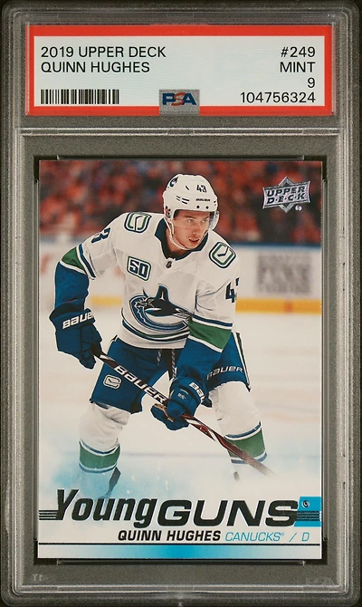 2019 Upper Deck 249 Quinn Hughes PSA