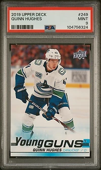 2019 Upper Deck 249 Quinn Hughes PSA