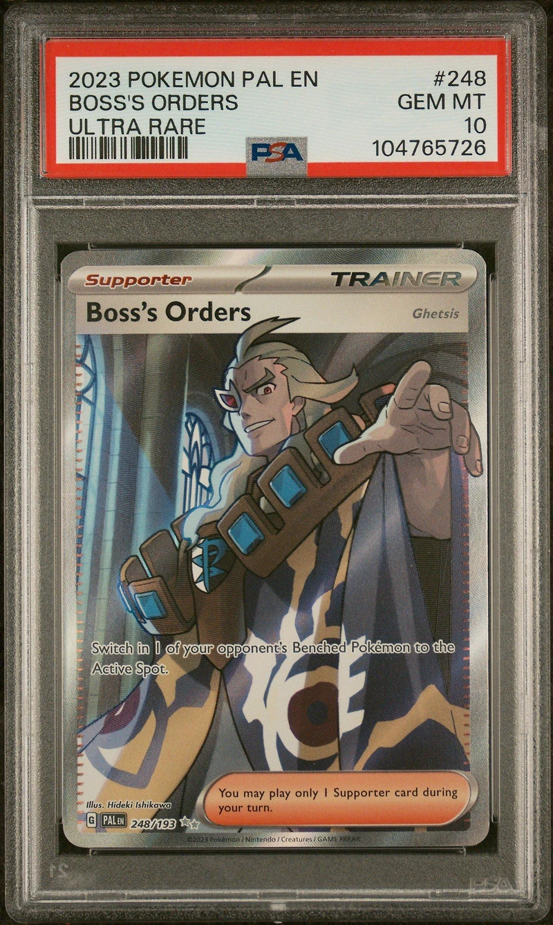 2023 Pokemon Pal En-paldea Evolved 248 Boss's Orders Ultra Rare PSA