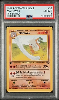 1999 Pokemon Jungle 39 Marowak 1st Edition PSA