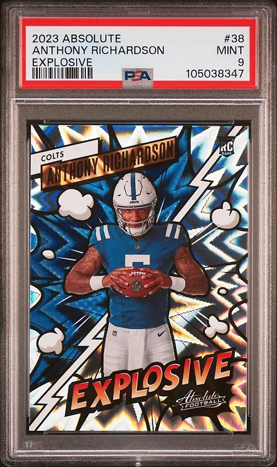 2023 Panini Absolute Explosive 38 Anthony Richardson PSA