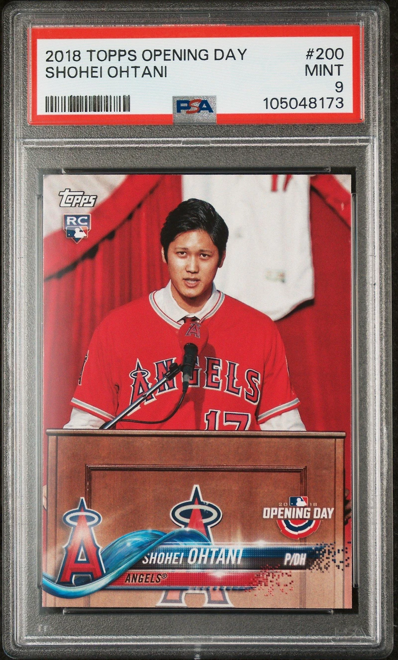 2018 Topps Opening Day 200 Shohei Ohtani PSA 9