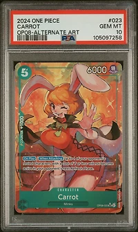 2024 One Piece Two Legends 023 Carrot Alternate Art PSA 10