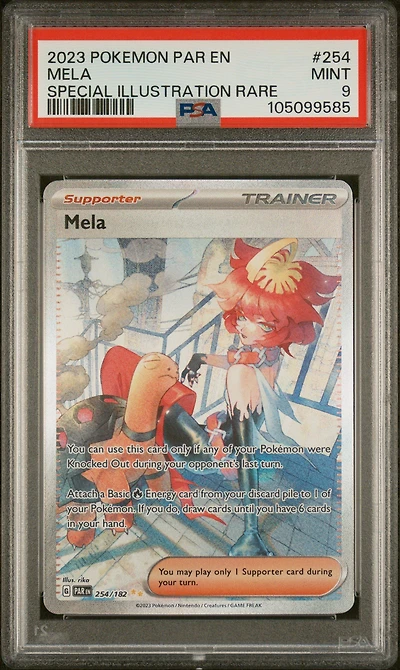 2023 Pokemon Par En-paradox Rift 254 Mela Special Illustration Rare PSA