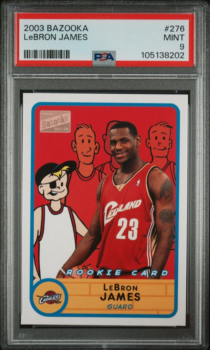 2003 Bazooka 276 Lebron James PSA 9