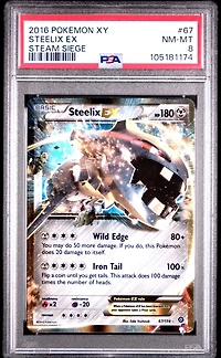 2016 Pokemon Xy Steam Siege Steelix Ex PSA