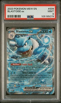 2023 Pokemon Mew En-151 009 Blastoise Ex PSA