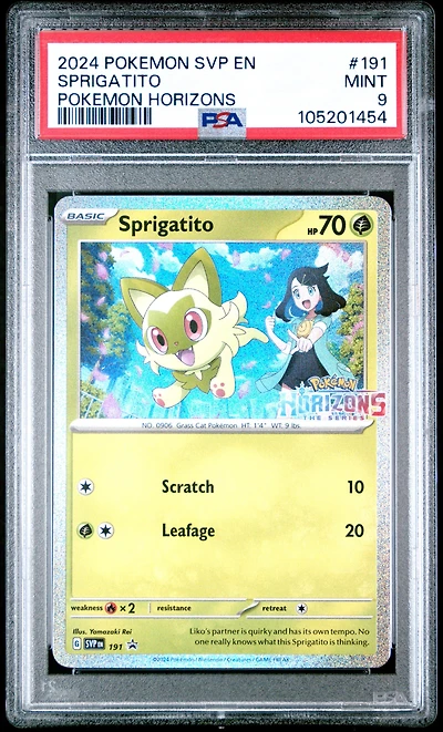 2024 Pokemon Svp En-sv Black Star Promo 191 Sprigatito Grand Adventure Collection PSA