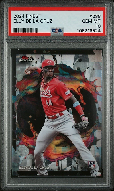2024 Topps Finest 238 Elly De La Cruz PSA 10