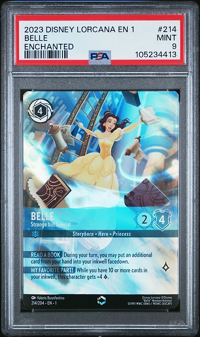 2023 Disney Lorcana En 1-the First Chapter 214 Belle