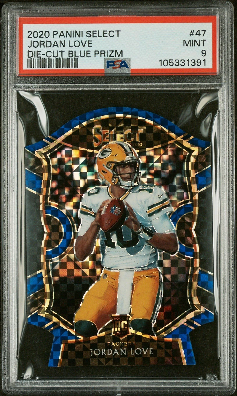 2020 Panini Select Jordan Love Die-cut Prizm PSA