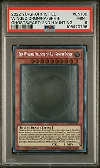 2022 Yu-gi-oh! Gfp2-ghosts From The Past: The 2nd Haunting En180 The Winged Dragon Of Ra-sphere Mode 1st Edition PSA 9