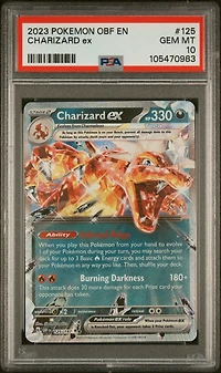 2023 Pokemon Obf En-obsidian Flames Charizard Ex PSA