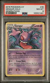 2016 Pokemon Xy Generations 35 Gengar-holo PSA