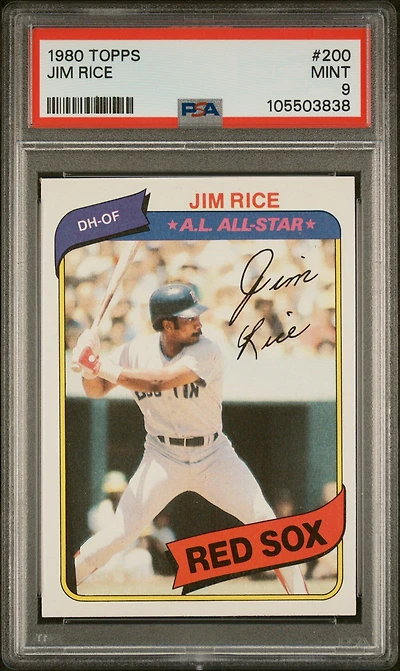 1980 Topps 200 Jim Rice PSA 9