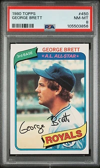 1980 Topps 450 George Brett PSA