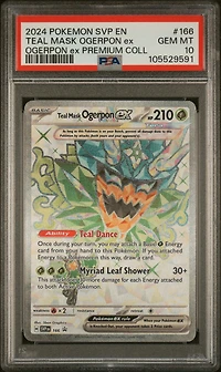 2024 Pokemon Svp En-sv Black Star Promo 166 Teal Mask Ogerpon Ex Ogerpon Ex Premium Collection PSA
