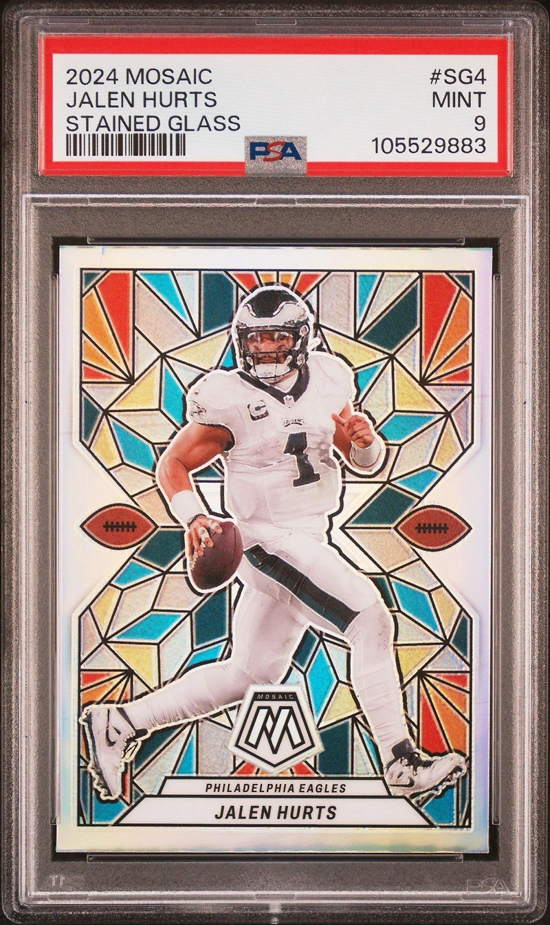 2024 Panini Mosaic Stained Glass Sg4 Jalen Hurts PSA