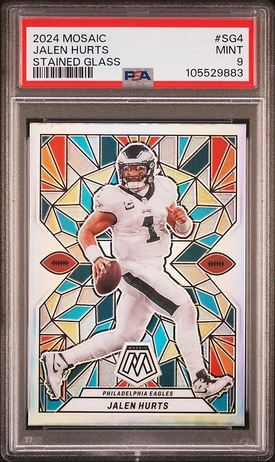 2024 Panini Mosaic Stained Glass Sg4 Jalen Hurts PSA