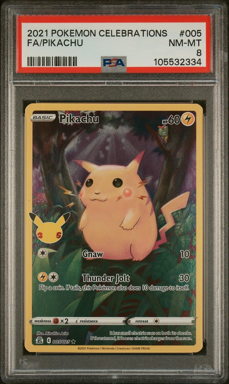2021 Pokemon Celebrations 005 Full Art/pikachu PSA