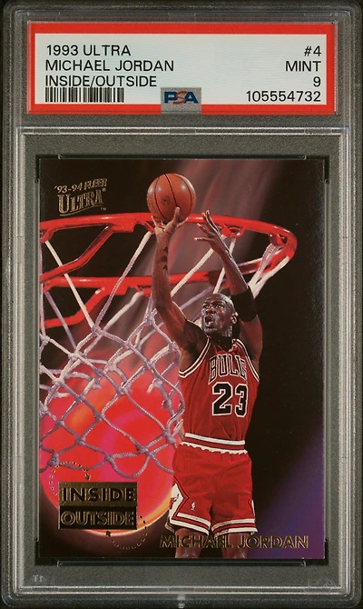 1993 Ultra Inside/outside 4 Michael Jordan PSA