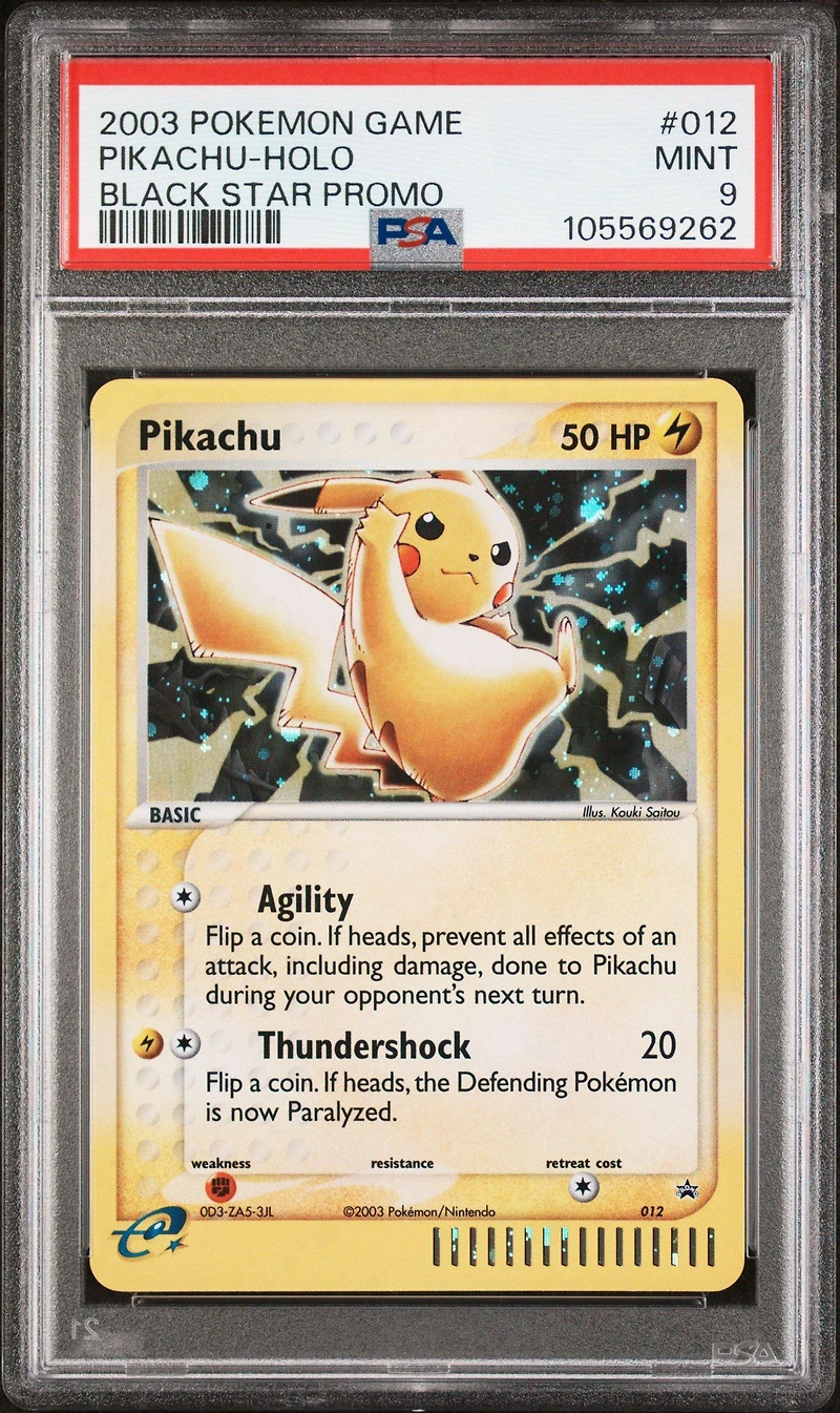 2003 Pokemon Black Star Promo 012 Pikachu-holo PSA