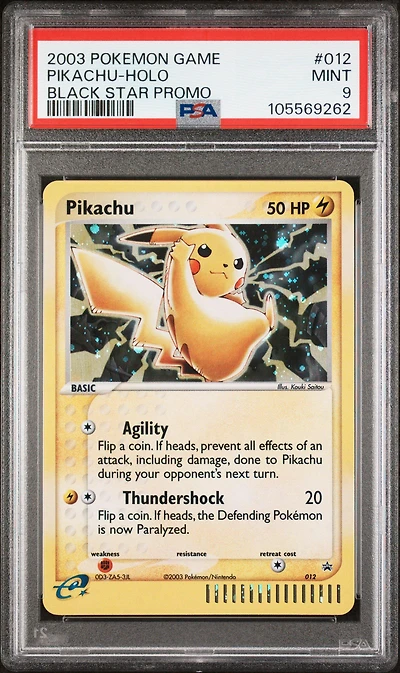 2003 Pokemon Black Star Promo 012 Pikachu-holo PSA