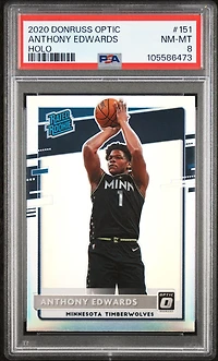 2020 Panini Donruss Optic 151 Anthony Edwards Holo PSA