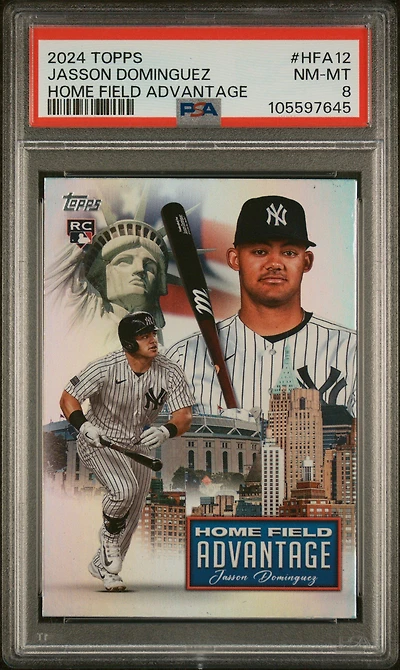 2024 Topps Home Field Advantage Hfa12 Jasson Dominguez PSA 8