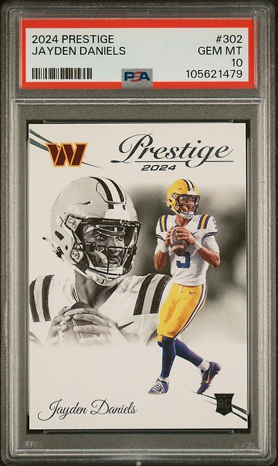 2024 Panini Prestige 302 Jayden Daniels PSA 10