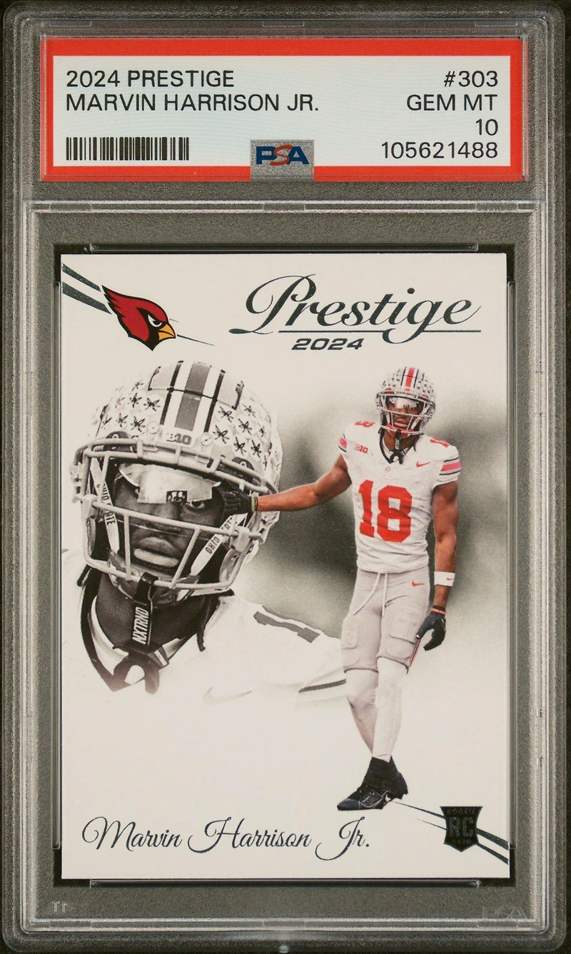 2024 Panini Prestige 303 Marvin Harrison Jr. PSA 10