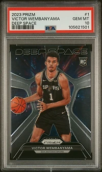 2023 Panini Prizm Deep Space 1 Victor Wembanyama PSA