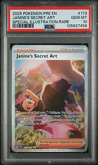 2025 Pokemon Pre En-prismatic Evolutions 173 Janine's Secret Art Special Illustration Rare PSA