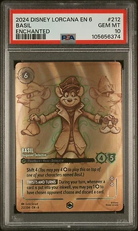 2024 Disney Lorcana En 6-azurite Sea 212 Basil