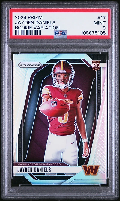 2024 Panini Prizm Rookie Variation 17 Jayden Daniels PSA