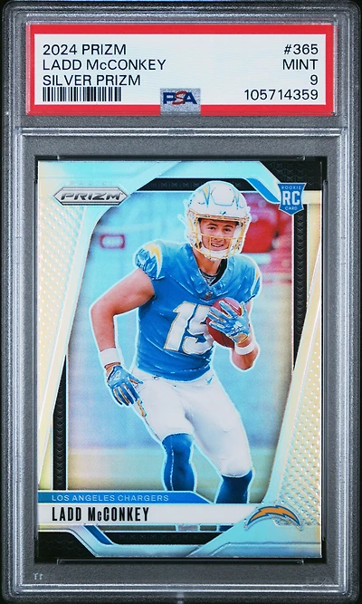 2024 Panini Prizm 365 Ladd Mcconkey Silver Prizm PSA
