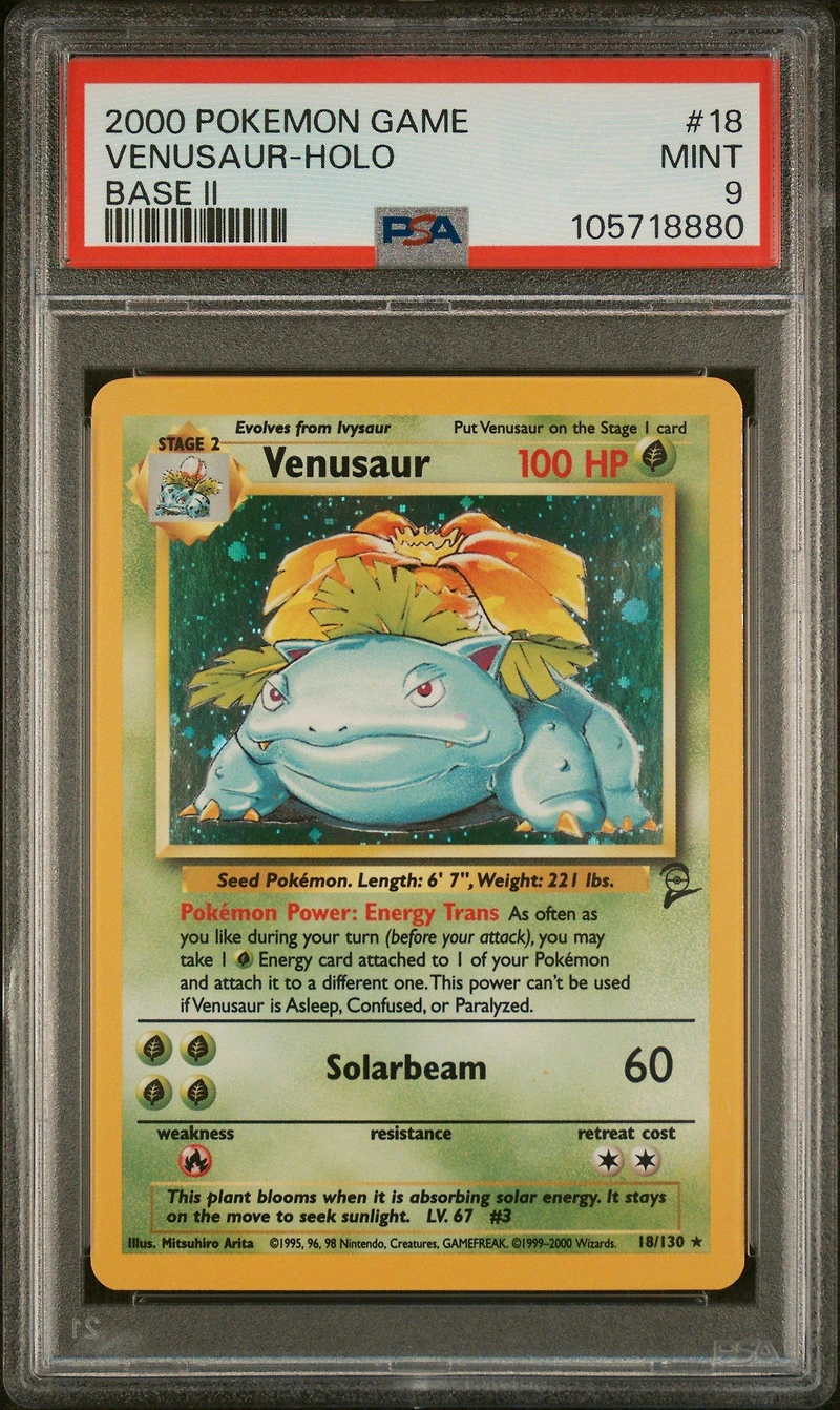2000 Pokemon Game Base Ii 18 Venusaur-holo PSA