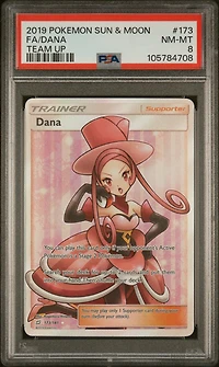 2019 Pokemon Sun & Moon Team Up 173 Full Art/dana PSA
