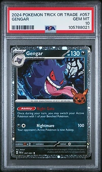 2024 Pokemon Trick Or Trade 057 Gengar PSA