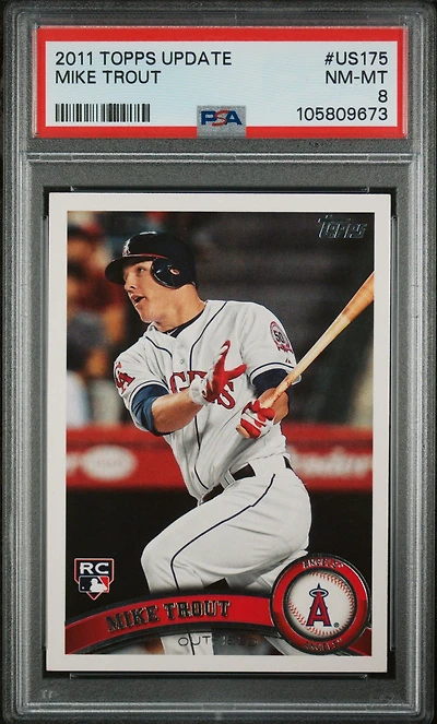 2011 Topps Update Us175 Mike Trout PSA
