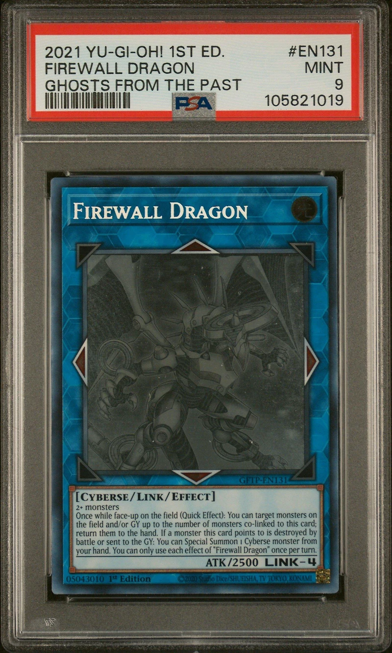 2021 Yu-gi-oh! Ghosts From The Past En131 Firewall Dragon 1st Edition PSA 9