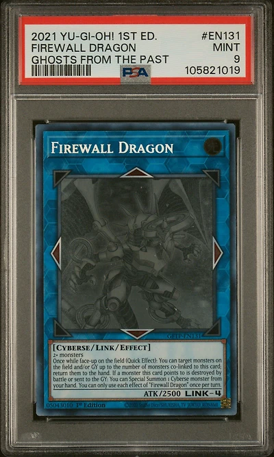 2021 Yu-gi-oh! Ghosts From The Past En131 Firewall Dragon 1st Edition PSA 9