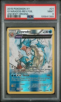 2015 Pokemon Xy Ancient Origins 21 Gyarados-reverse Foil PSA