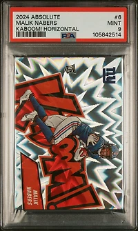 2024 Panini Absolute Kaboom! Horizontal 6 Malik Nabers PSA 9