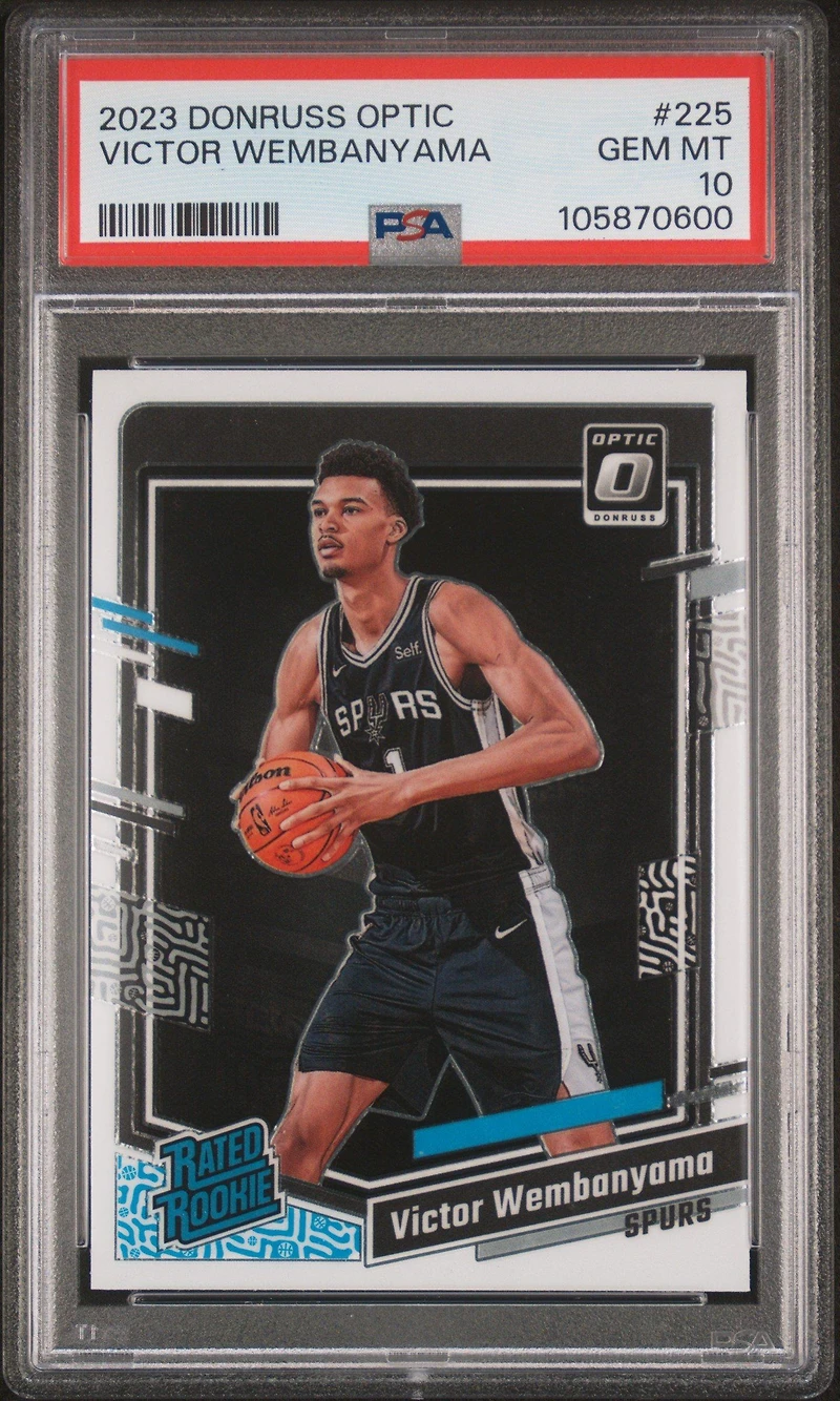 2023 Panini Donruss Optic 225 Victor Wembanyama PSA