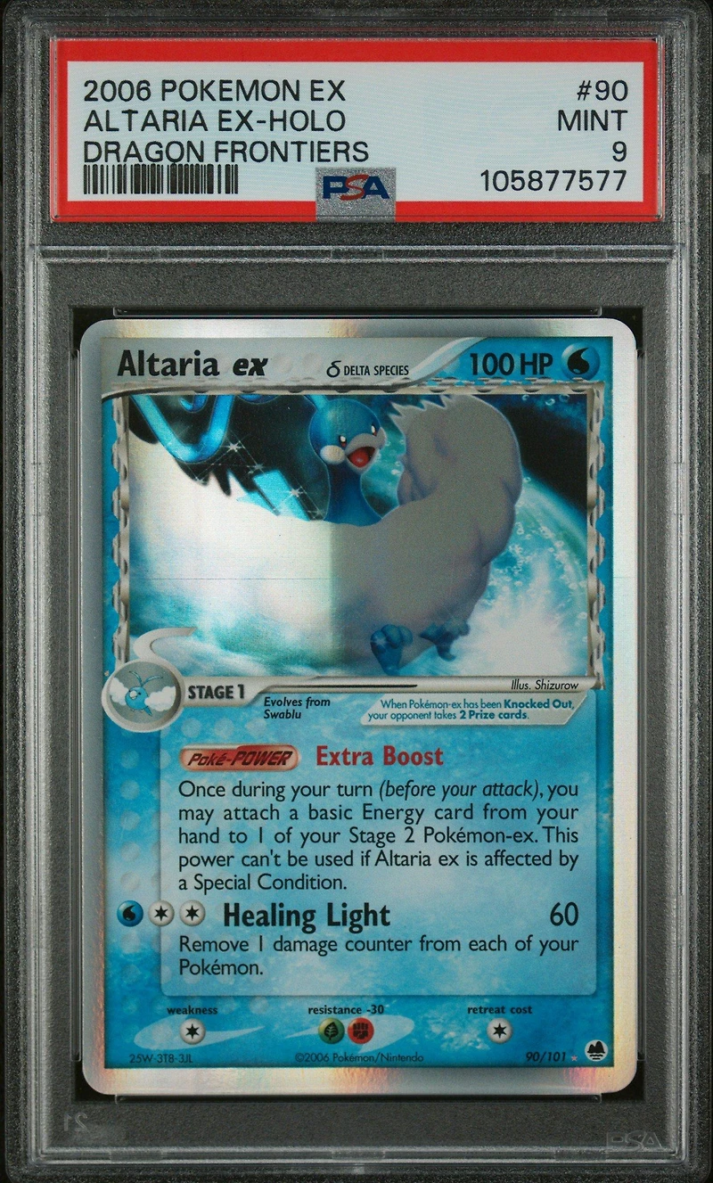 2006 Pokemon Ex Dragon Frontiers 90 Altaria Ex-holo PSA 9
