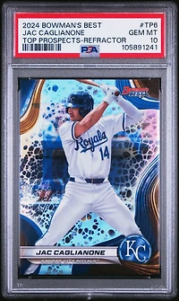 2024 Bowman's Best Top Prospects Tp6 Jac Caglianone Refractor PSA 10