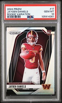 2024 Panini Prizm Rookie Variation 17 Jayden Daniels PSA