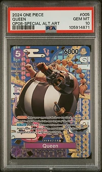 2024 One Piece Op08-two Legends 005 Queen Special Alternate Art PSA 10
