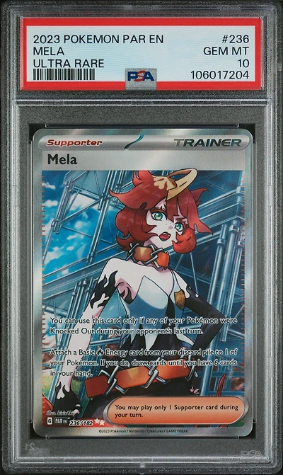2023 Pokemon Par En-paradox Rift 236 Mela Ultra Rare PSA